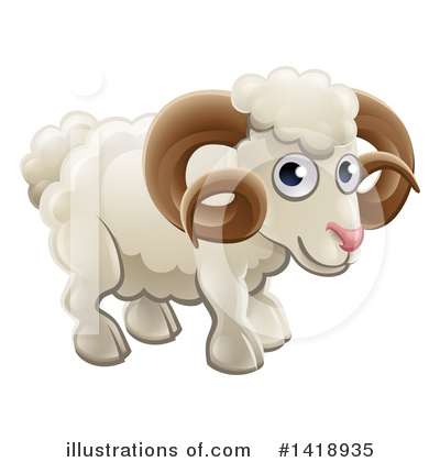 Sheep Clipart #1418935 by AtStockIllustration