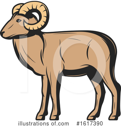 Ram Clipart #1617390 by Vector Tradition SM