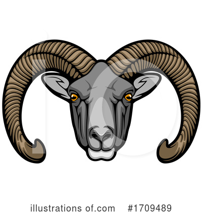 Rams Clipart #1709489 by Vector Tradition SM