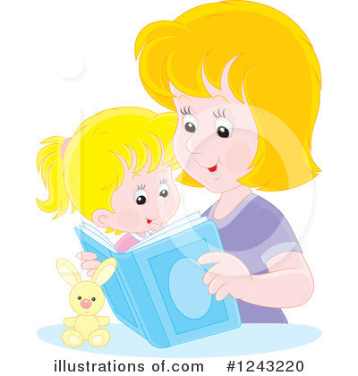 Royalty-Free (RF) Reading Clipart Illustration by Alex Bannykh - Stock Sample #1243220