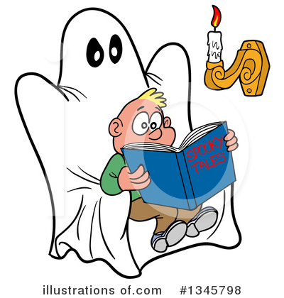 Reading Clipart #1345798 by LaffToon