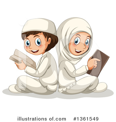 Reading Clipart #1361549 - Illustration by Graphics RF