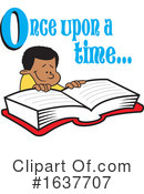 Reading Clipart #1637707 by Johnny Sajem