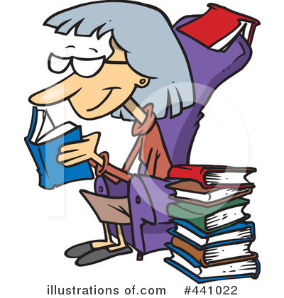 Royalty-Free (RF) Reading Clipart Illustration by toonaday - Stock Sample #441022