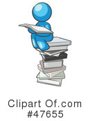 Reading Clipart #47655 by Leo Blanchette