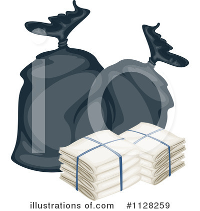 Garbage Bag Clipart #1186779 - Illustration by lineartestpilot