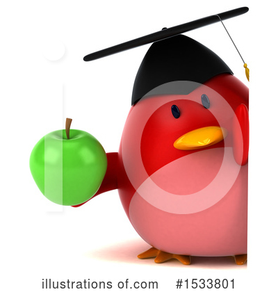 Red Bird Clipart #1533801 - Illustration by Julos