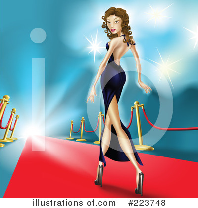 Royalty-Free (RF) Red Carpet Clipart Illustration by AtStockIllustration - Stock Sample #223748