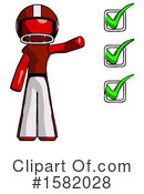 Red Design Mascot Clipart #1582028 by Leo Blanchette