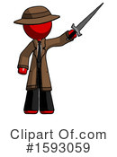 Red Design Mascot Clipart #1593059 by Leo Blanchette