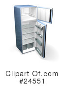 Refrigerator Clipart #24551 by KJ Pargeter