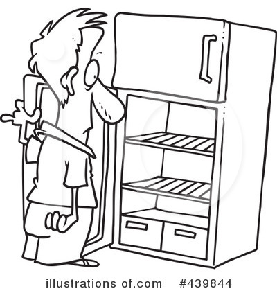 Royalty-Free (RF) Refrigerator Clipart Illustration by toonaday - Stock Sample #439844