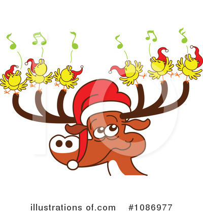 Christmas Caroling Clipart #1086977 by Zooco