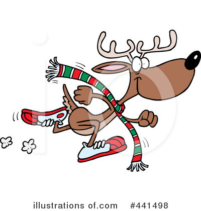 Royalty-Free (RF) Reindeer Clipart Illustration by toonaday - Stock Sample #441498