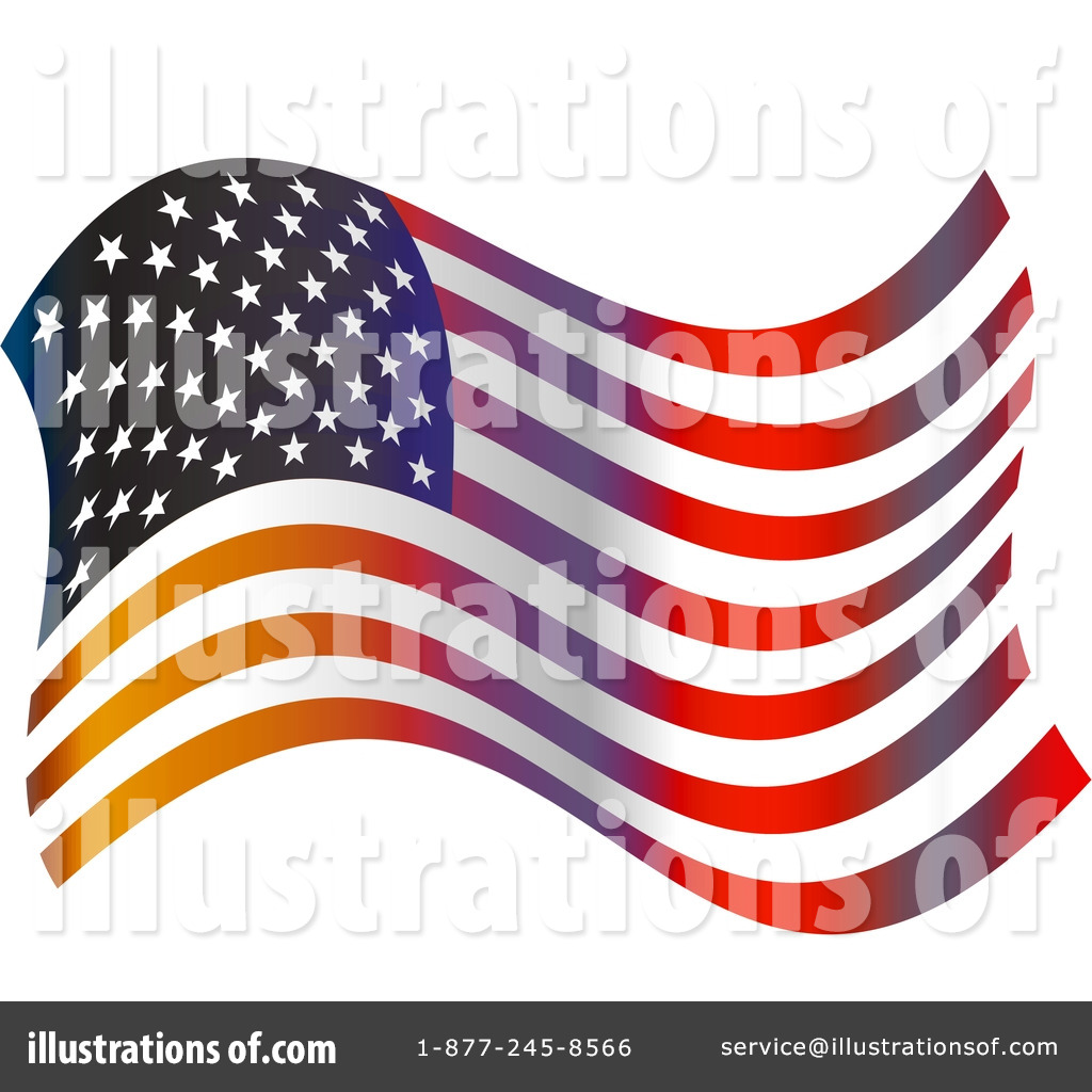 American Flag Clipart #48232 - Illustration by Prawny