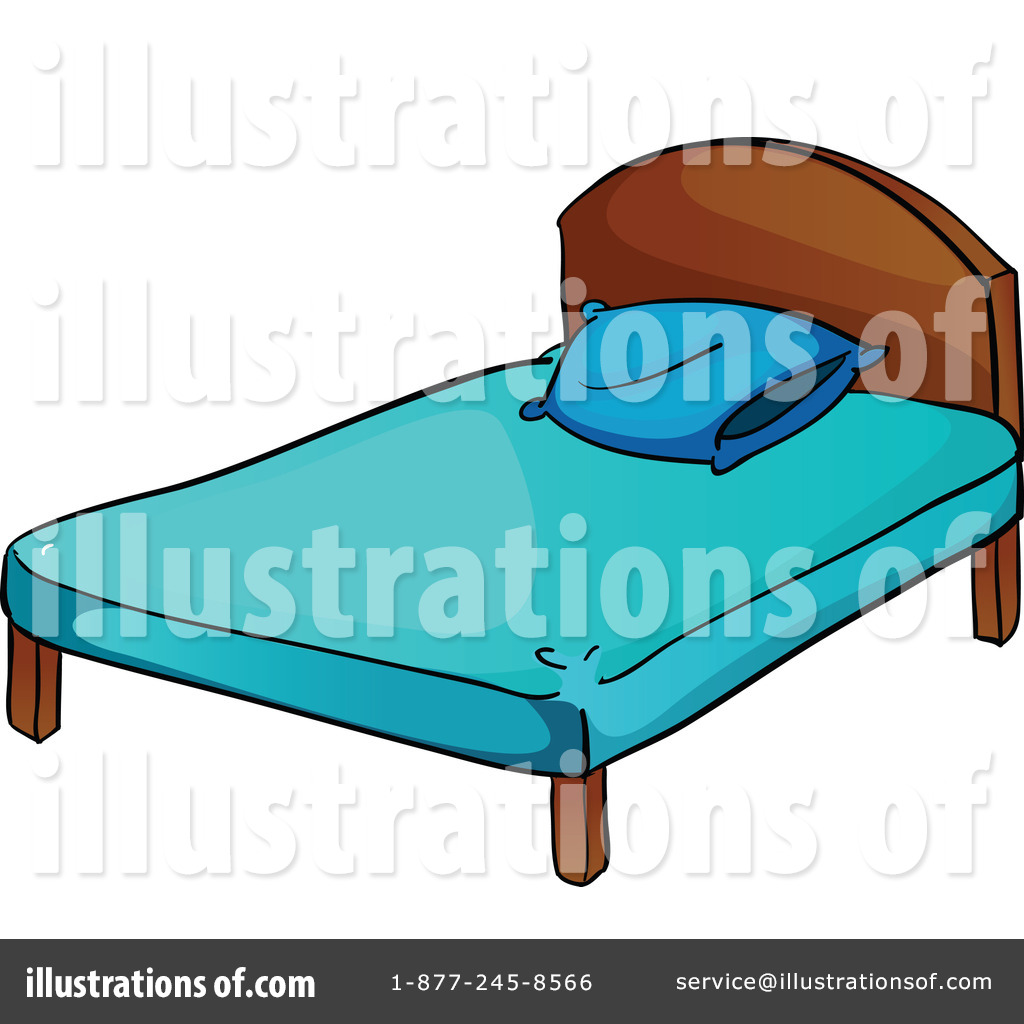 Bed Clipart #1119074 - Illustration by colematt