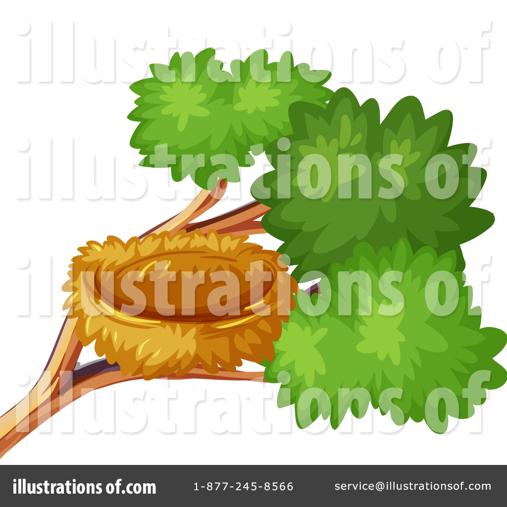 Bird Nest Clipart #1472301 - Illustration by Graphics RF