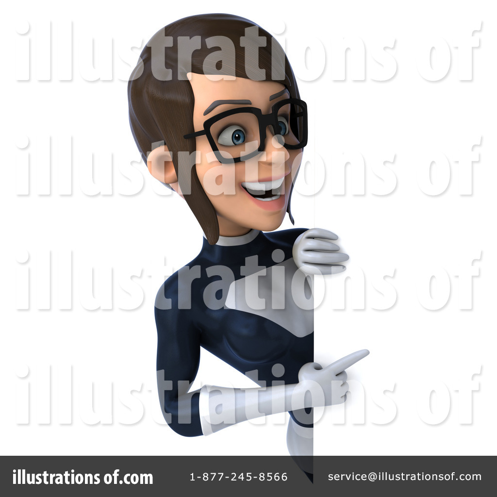 Black And White Super Hero Clipart #1283879 - Illustration by Julos