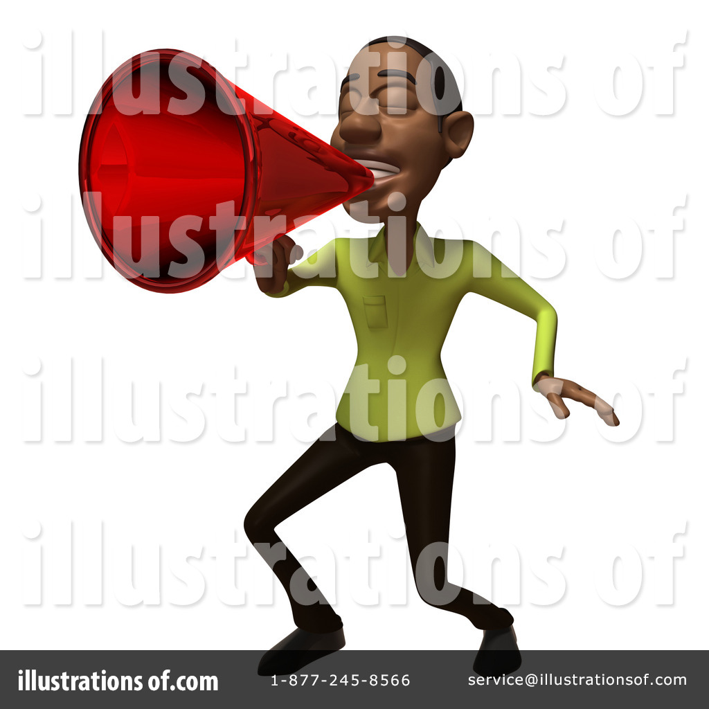 Casual Black Man Character Clipart #56895 - Illustration by Julos