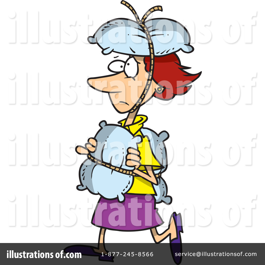 Cautious Clipart #1046454 - Illustration by Ron Leishman