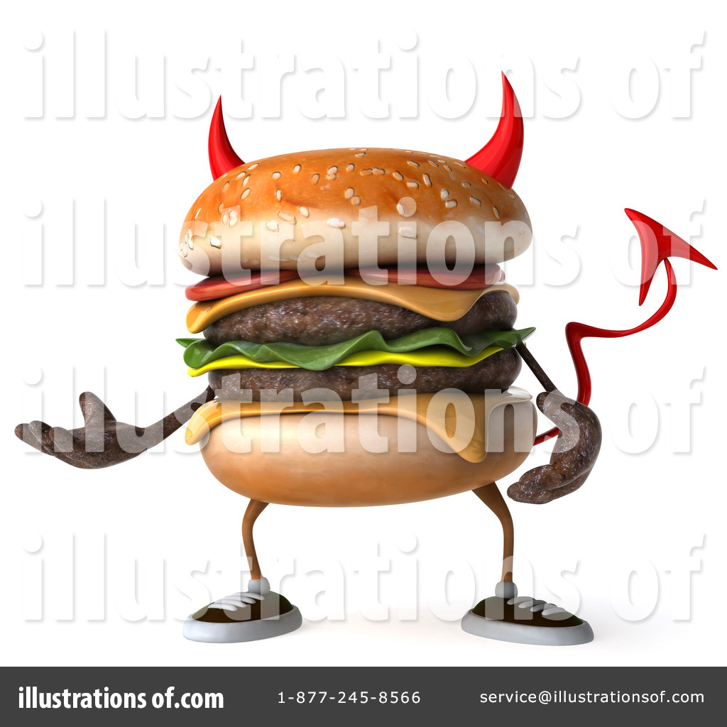 Cheeseburger Clipart #1049013 - Illustration by Julos