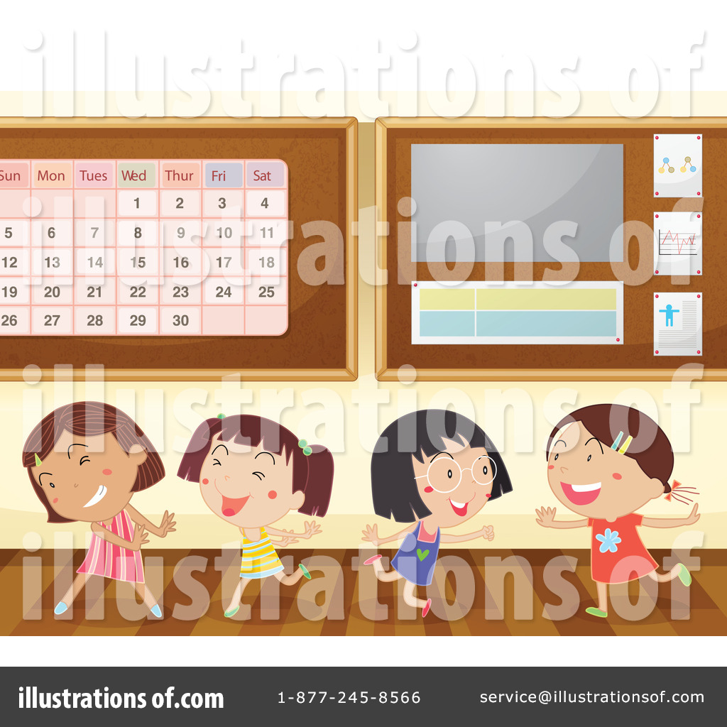 Classroom Clipart #1140722 - Illustration by Graphics RF