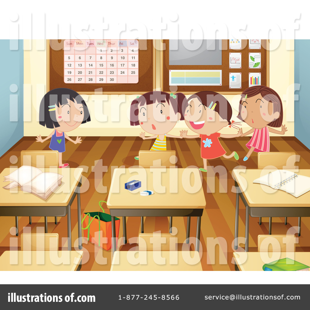 Classroom Clipart #1140724 - Illustration by Graphics RF