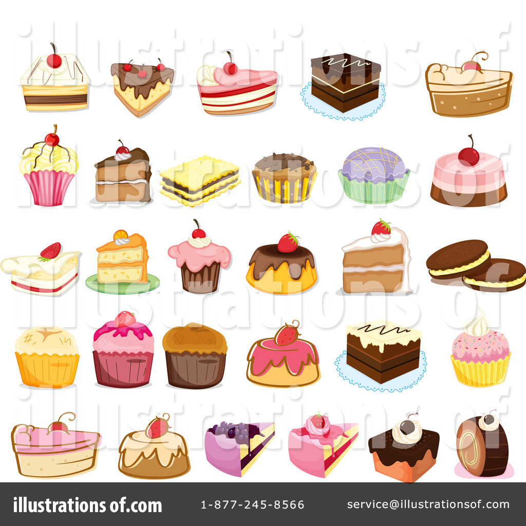 Dessert Clipart #1124085 - Illustration by colematt