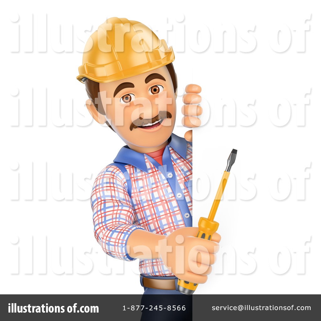 Electrician Clipart #1446667 - Illustration by Texelart