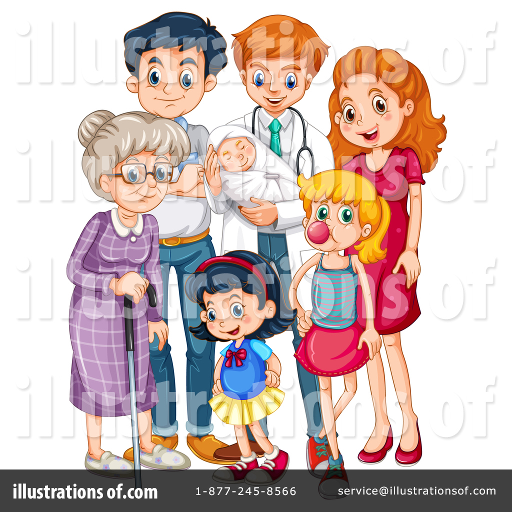 Family Clipart #1468722 - Illustration by Graphics RF
