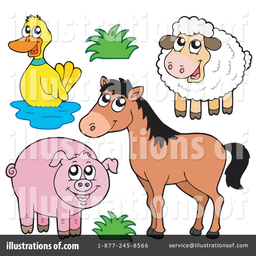 clipart of animals on a farm - photo #47