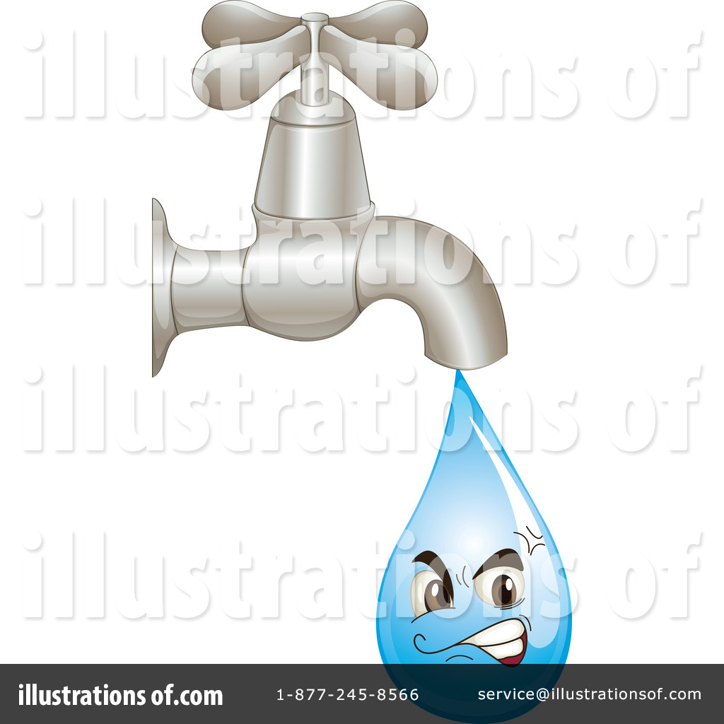 Faucet Clipart #1130023 - Illustration by colematt