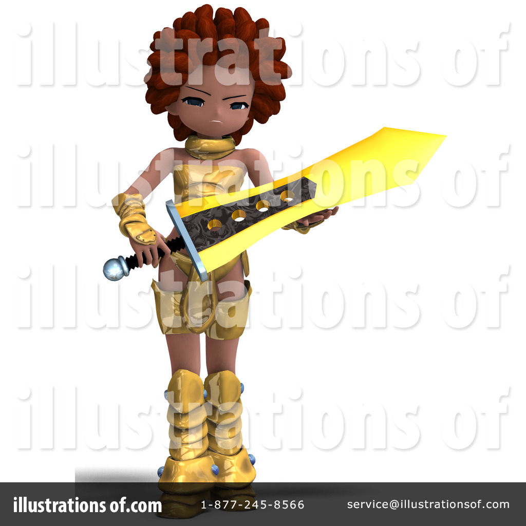 Female Knight Clipart #1073851 - Illustration by Ralf61