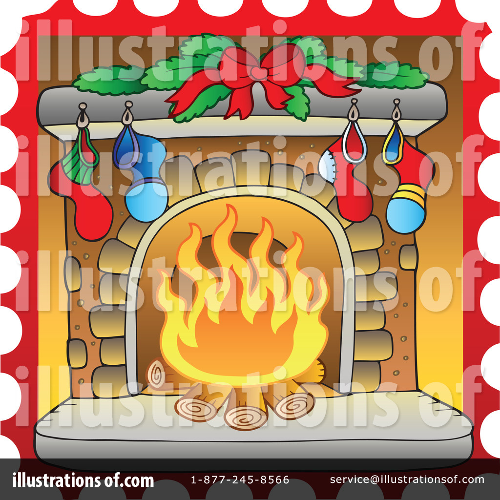 free clipart christmas fireplace - photo #45
