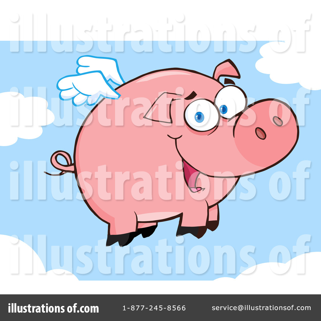 clipart flying pig - photo #46