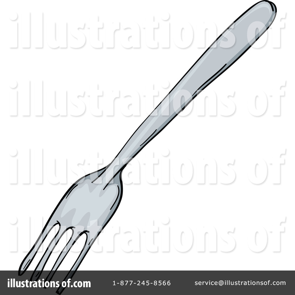 Fork Clipart #1125188 - Illustration by colematt