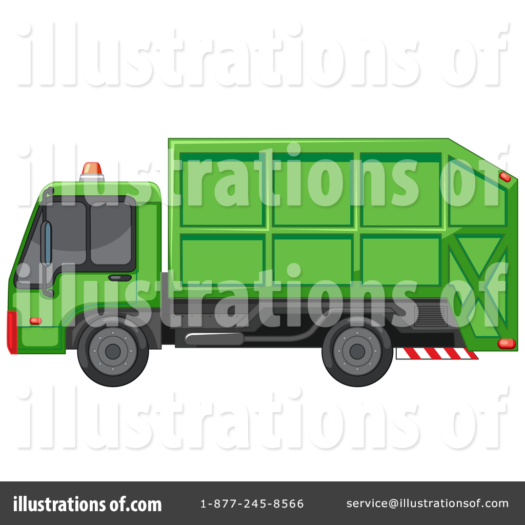 front loader garbage truck clipart