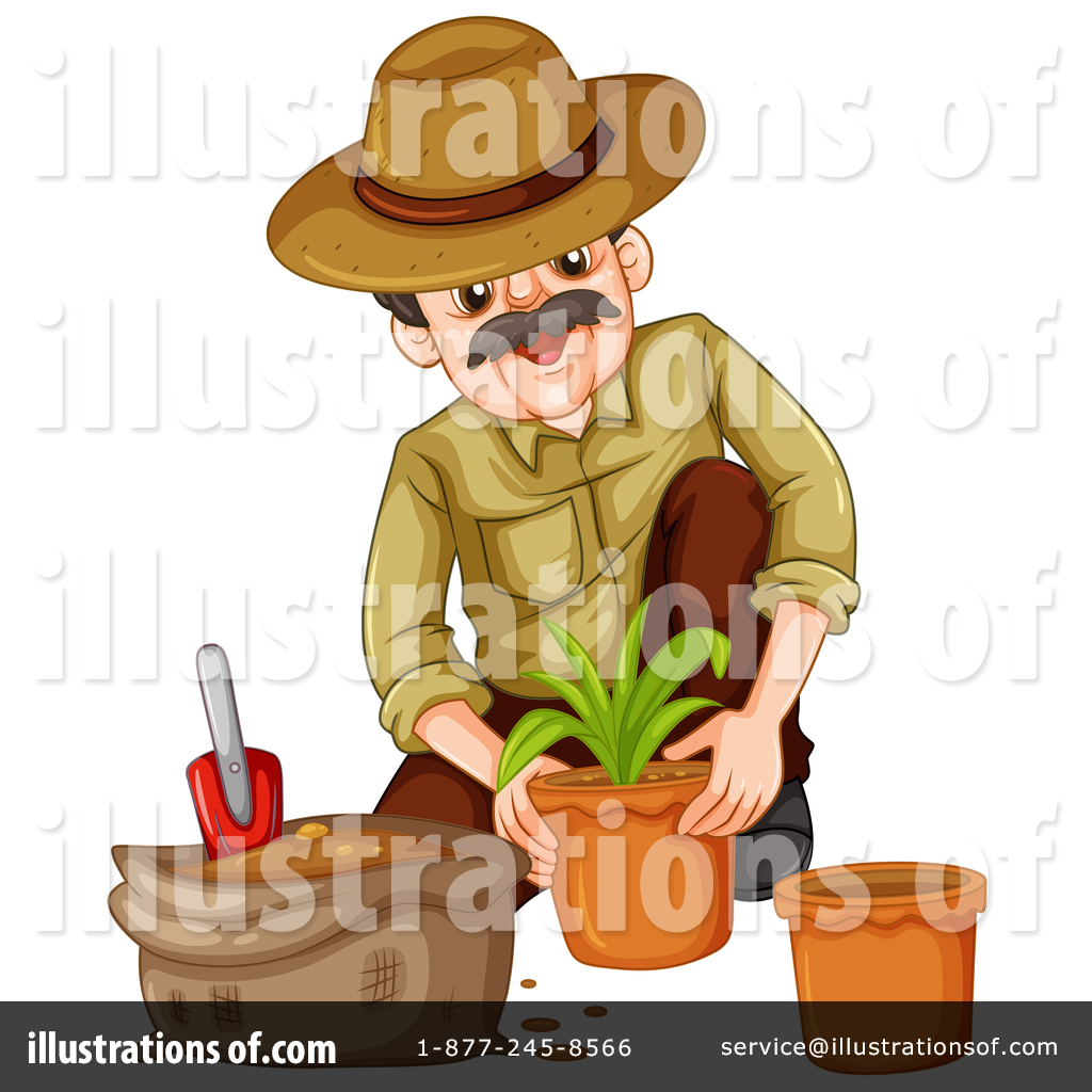 Gardener Clipart #1476350 - Illustration by Graphics RF