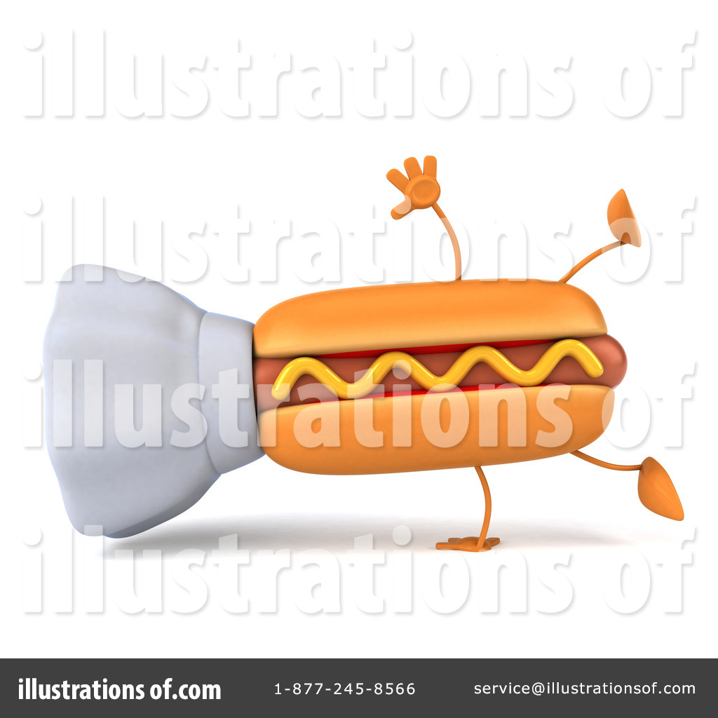 Hot Dog Clipart #1094552 - Illustration by Julos