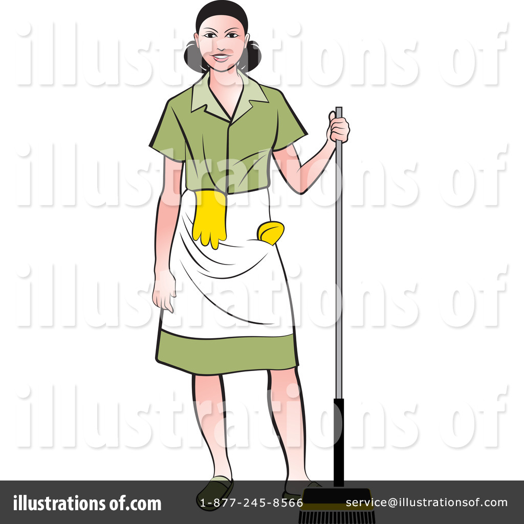 Maid Clipart #1186239 - Illustration by Lal Perera