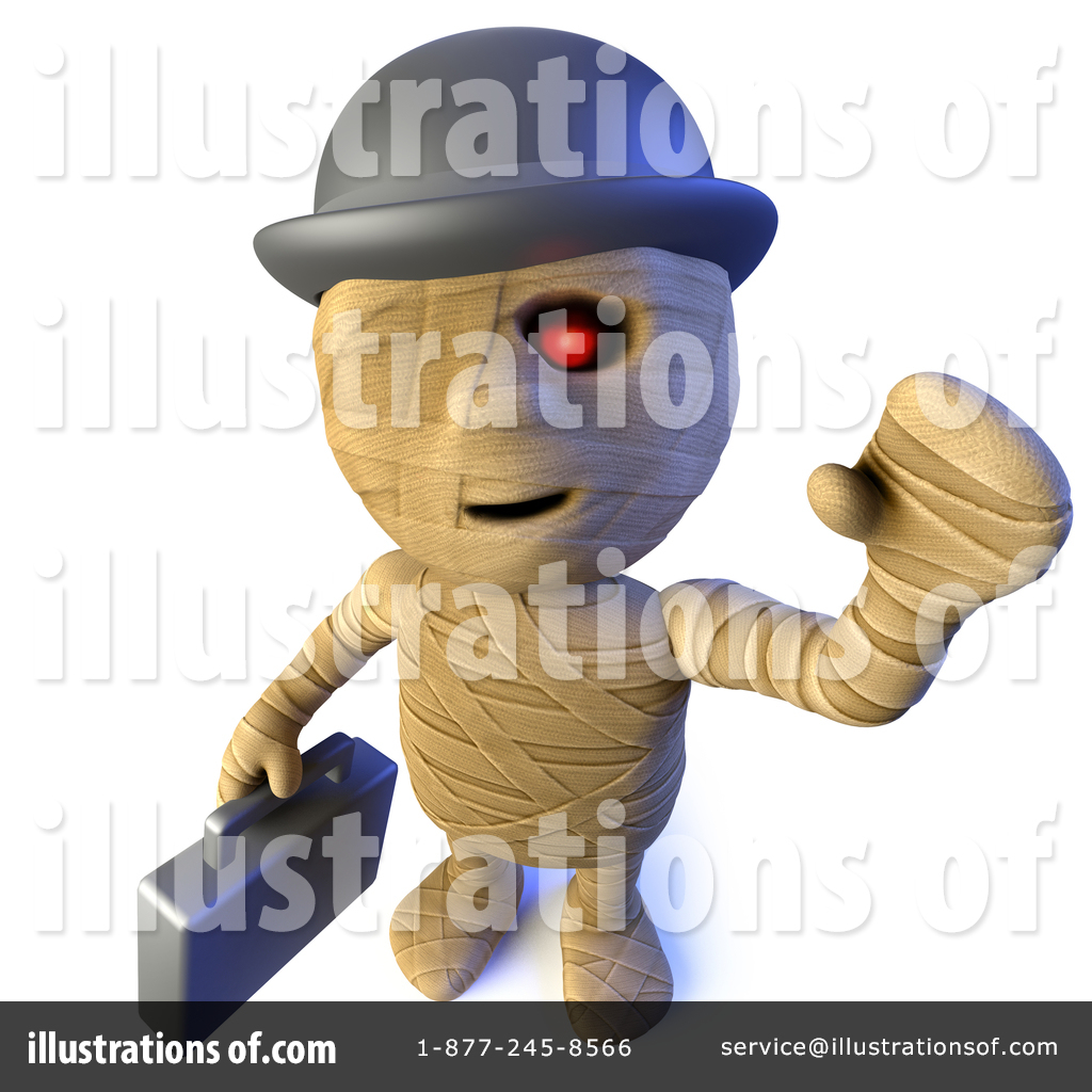 Mummy Clipart #1643103 - Illustration by Steve Young