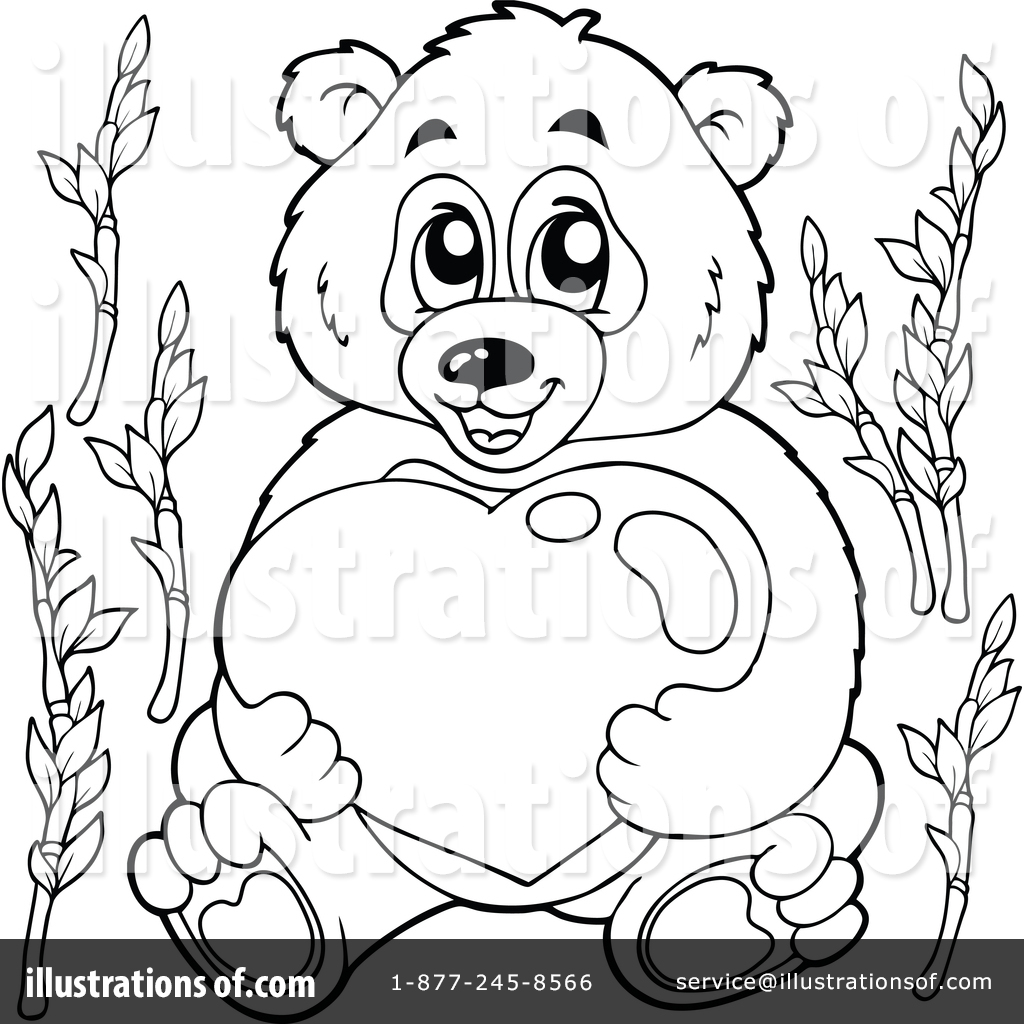 Panda Clipart #1441777 - Illustration by visekart