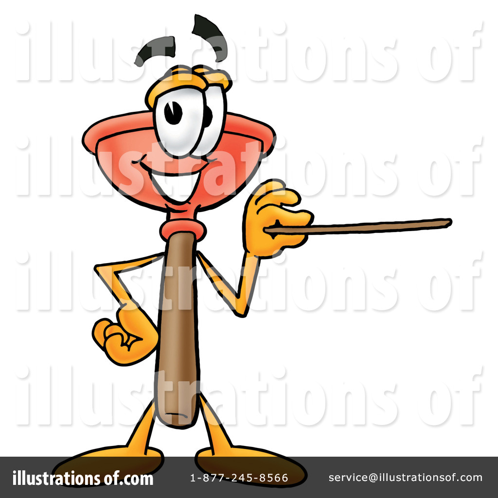 Plunger Character Clipart #12515 - Illustration by Toons4Biz