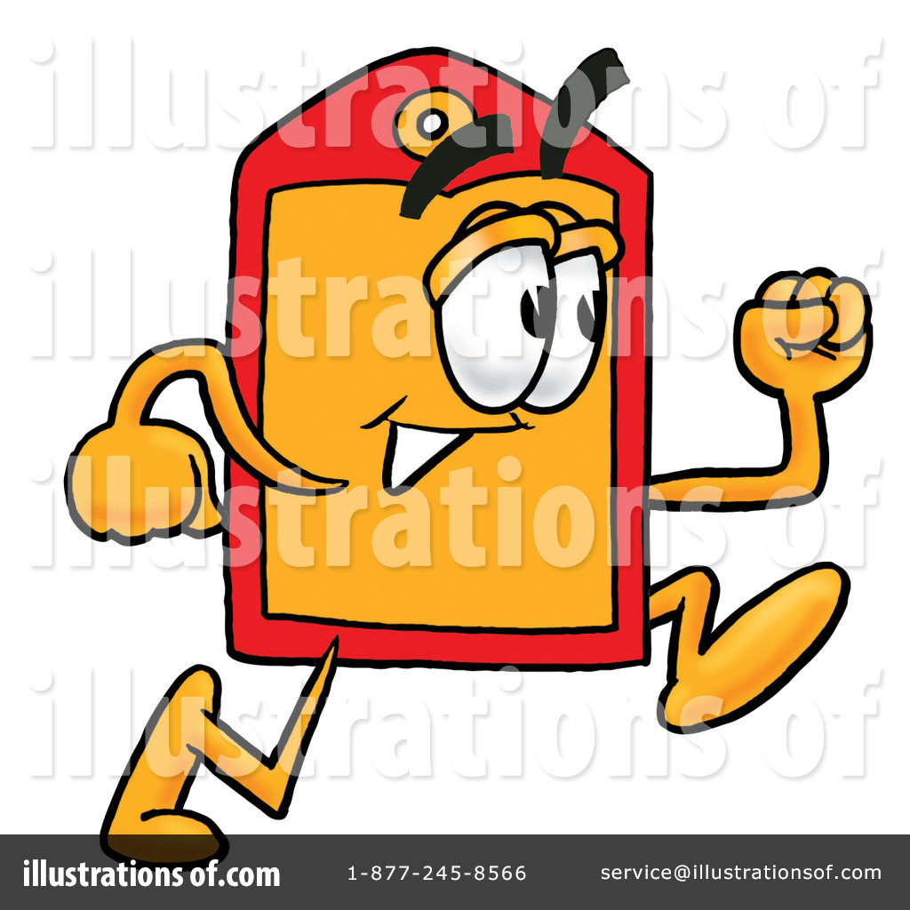 Price Tag Character Clipart #12630 - Illustration by Toons4Biz