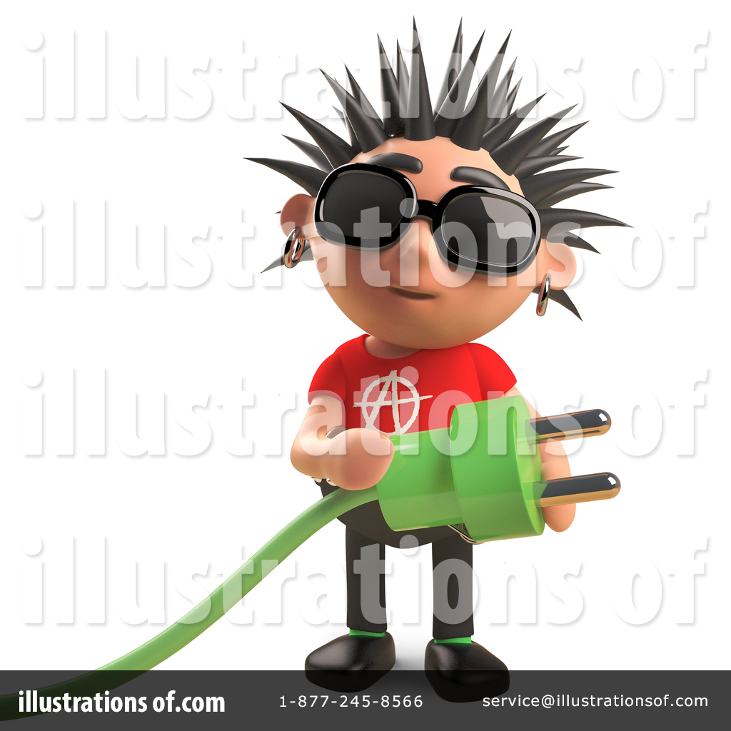 Punk Clipart #1656272 - Illustration by Steve Young