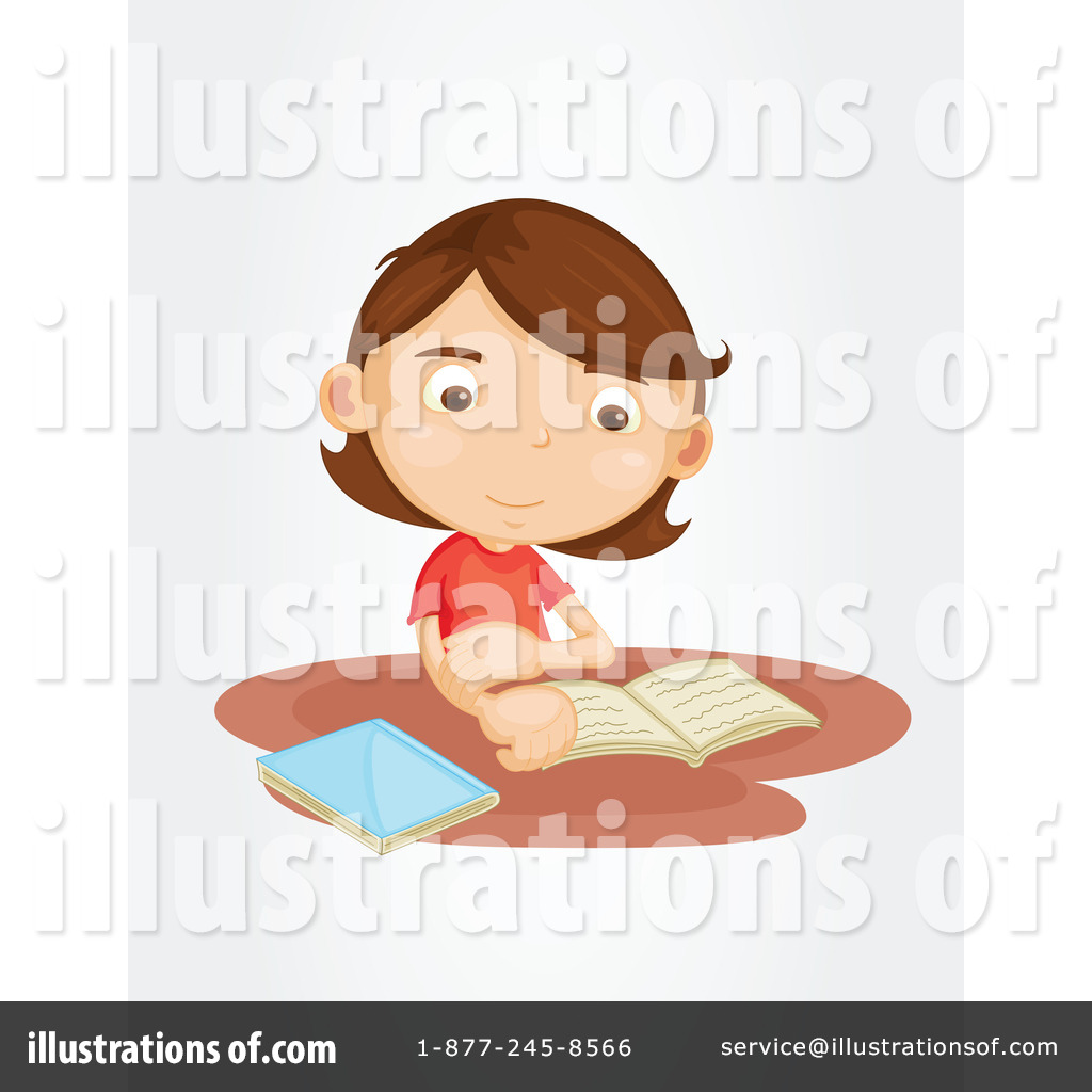 Reading Clipart #1140048 - Illustration by Graphics RF