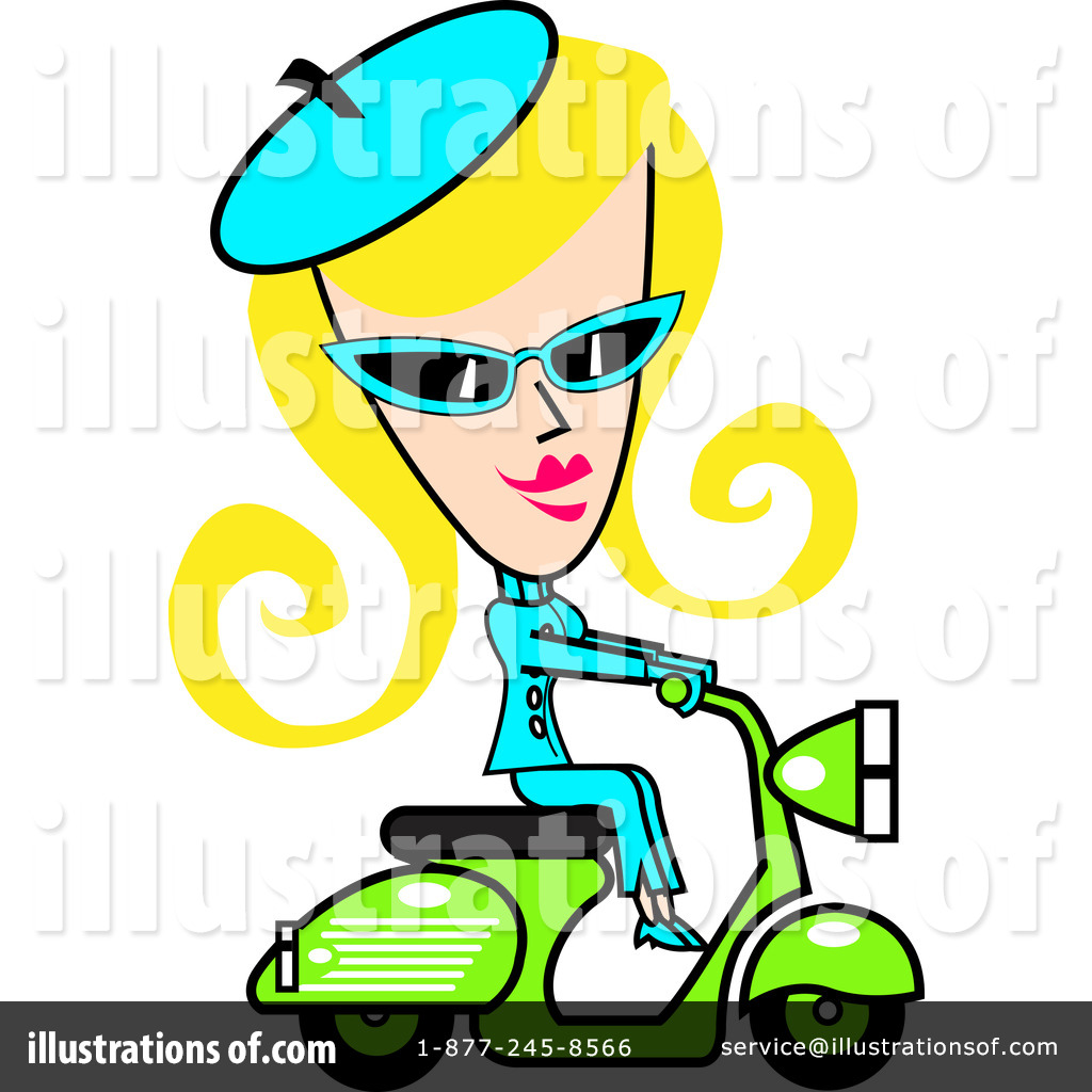 Scooter Clipart #1189075 - Illustration by Andy Nortnik