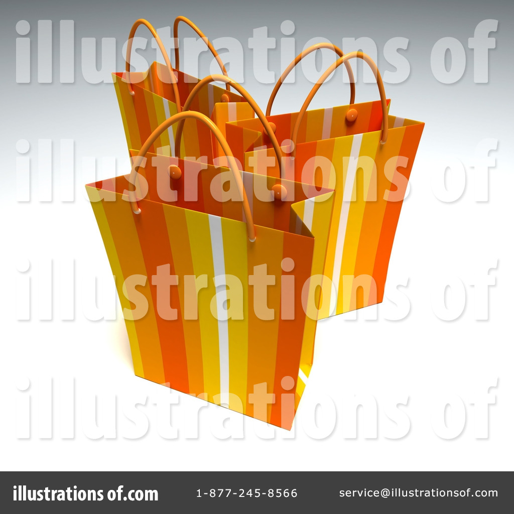 Shopping Bag Clipart #39954 - Illustration by Frank Boston