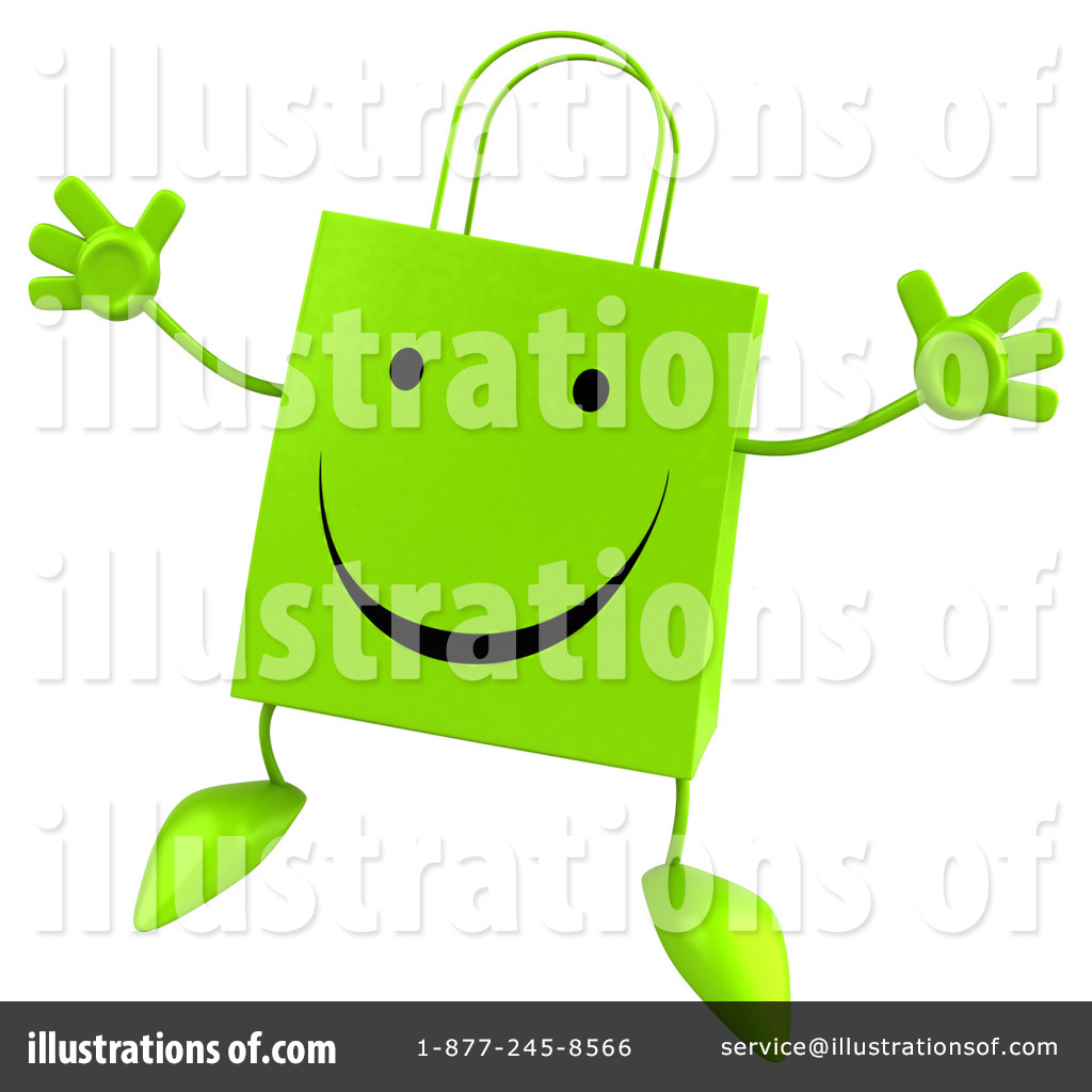 Shopping Bag Clipart #1276075 - Illustration by Julos