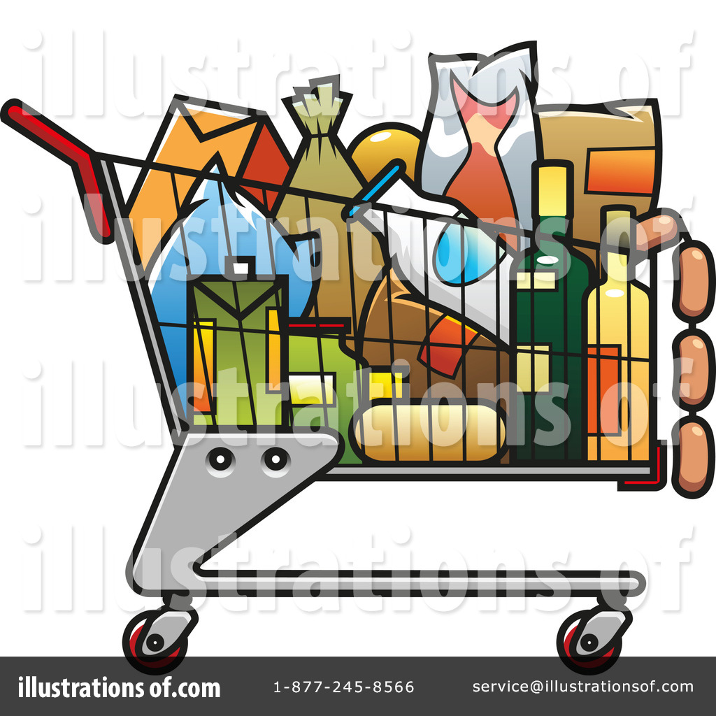 Shopping Cart Clipart #1204124 - Illustration by Vector Tradition SM